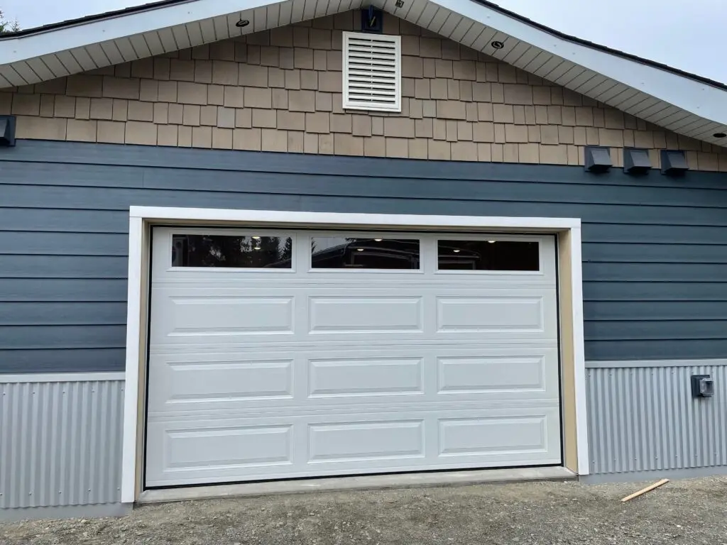 Garage door project photograph from the existing AK Doors site